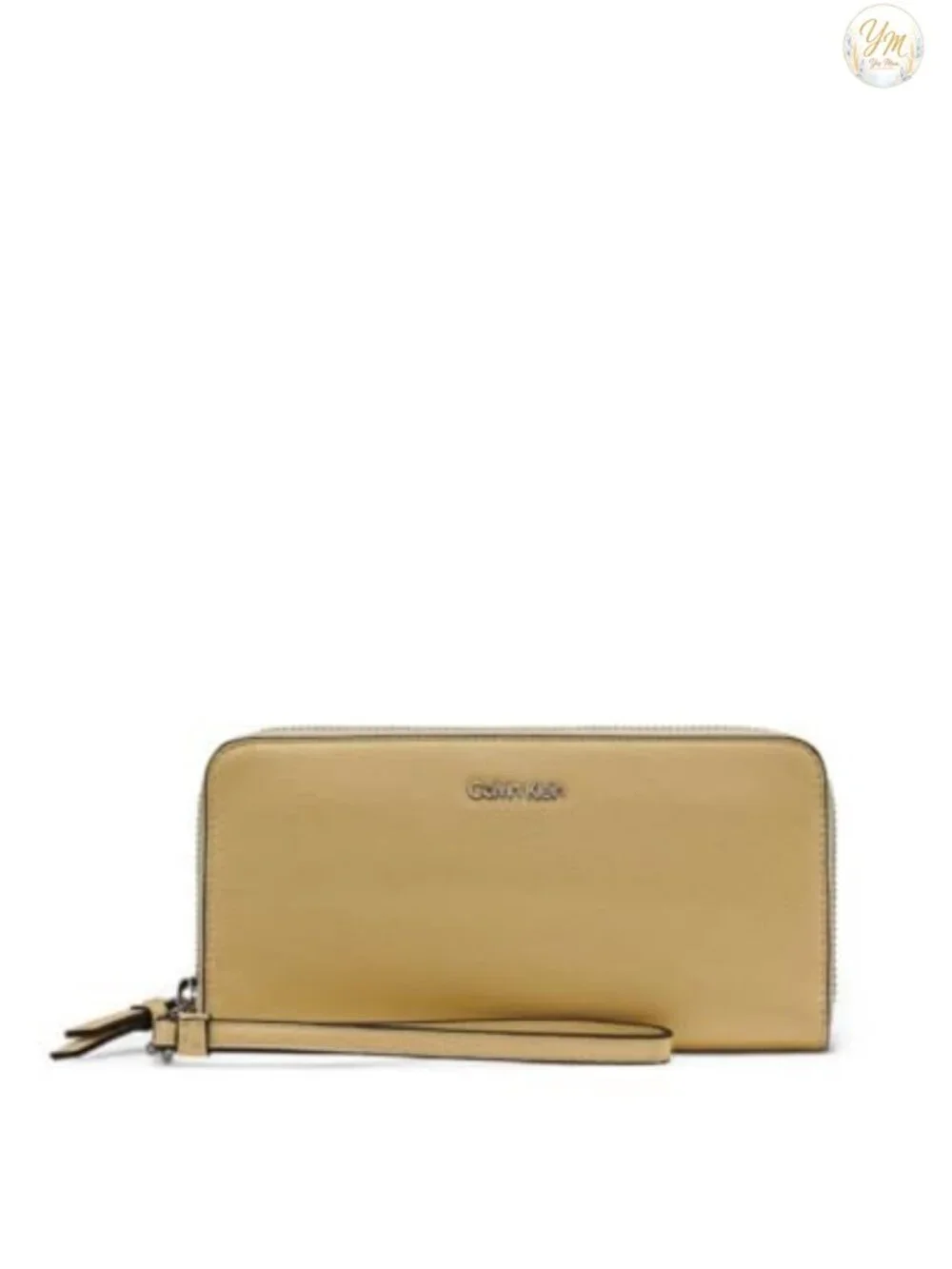 Faux Leather Zip Around Wallet with Wristlet, RFID Protected